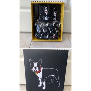 Marc Tetro Black Boston Terrier Dog Luggage Gift‎ Set New